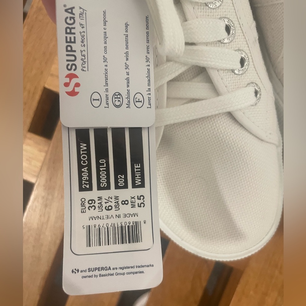 Superga 2790 cotton white platform sneakers - Picture 3 of 5